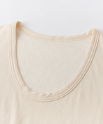 シルクコットン リバーシブル Uネックプルオーバー