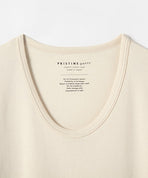 半袖UネックTシャツ（ナチュラル）