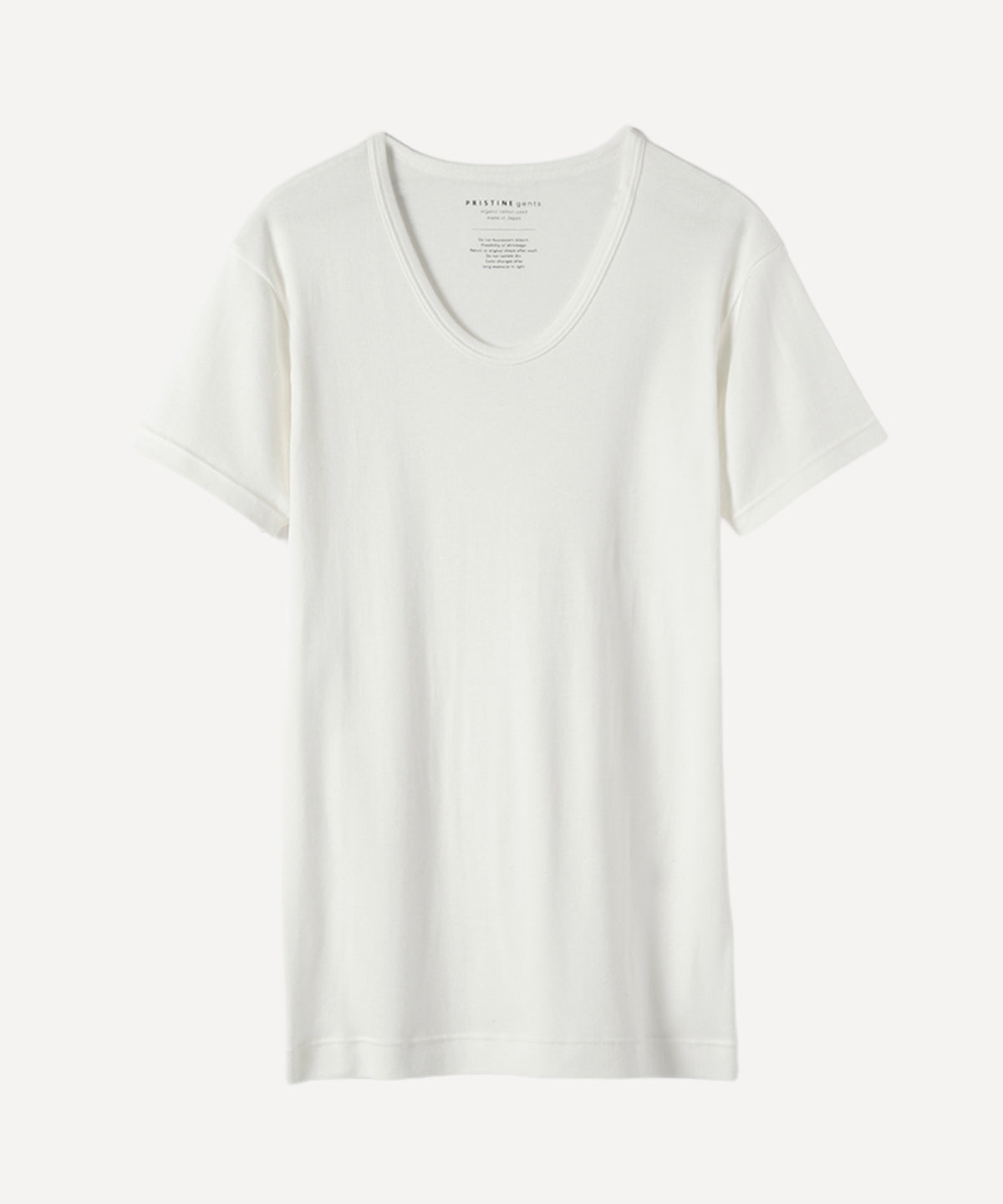 半袖UネックTシャツ（ホワイト）