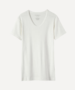 半袖UネックTシャツ（ホワイト）
