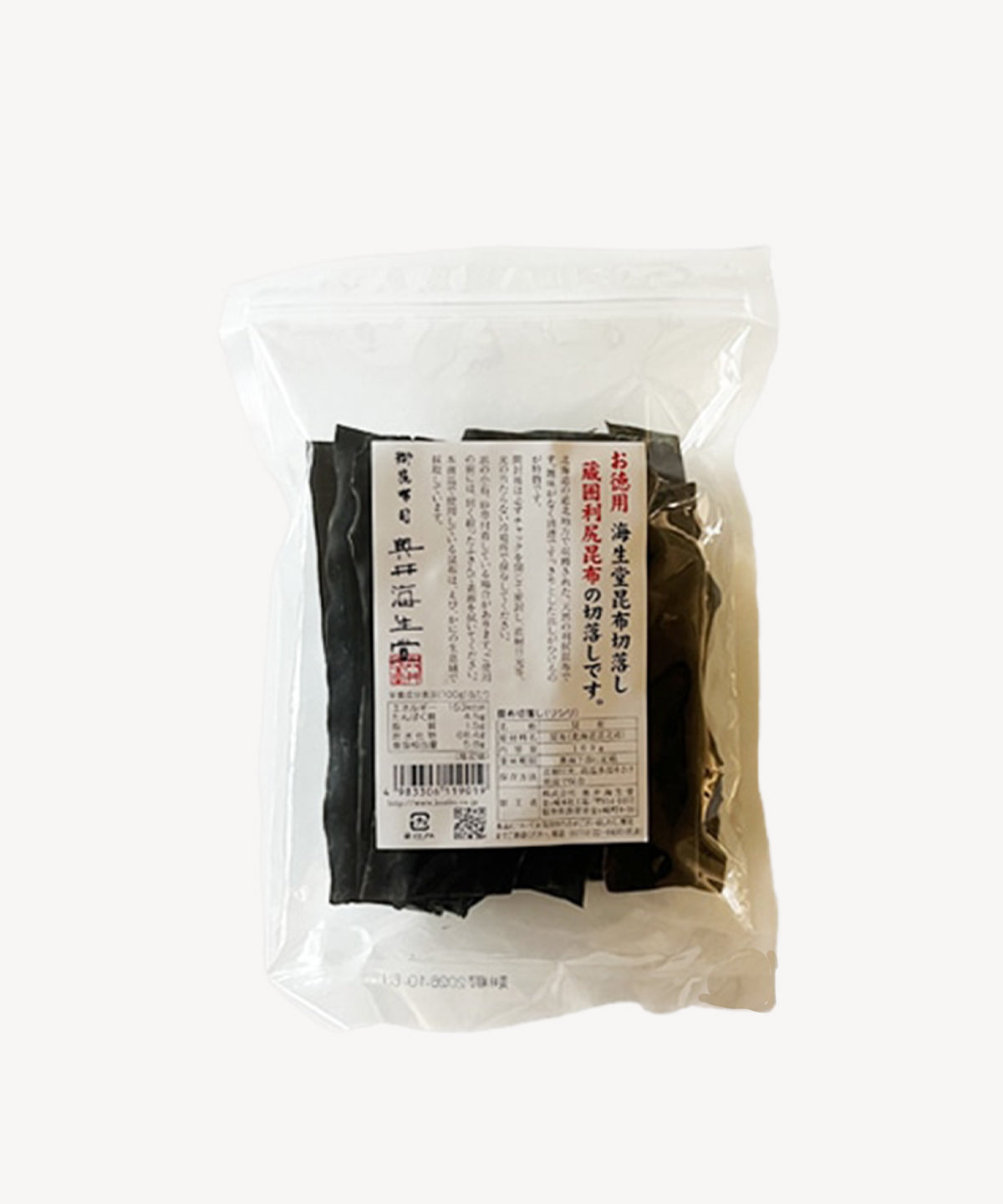 奥井海生堂 お徳用利尻昆布切り落し 100ｇ
