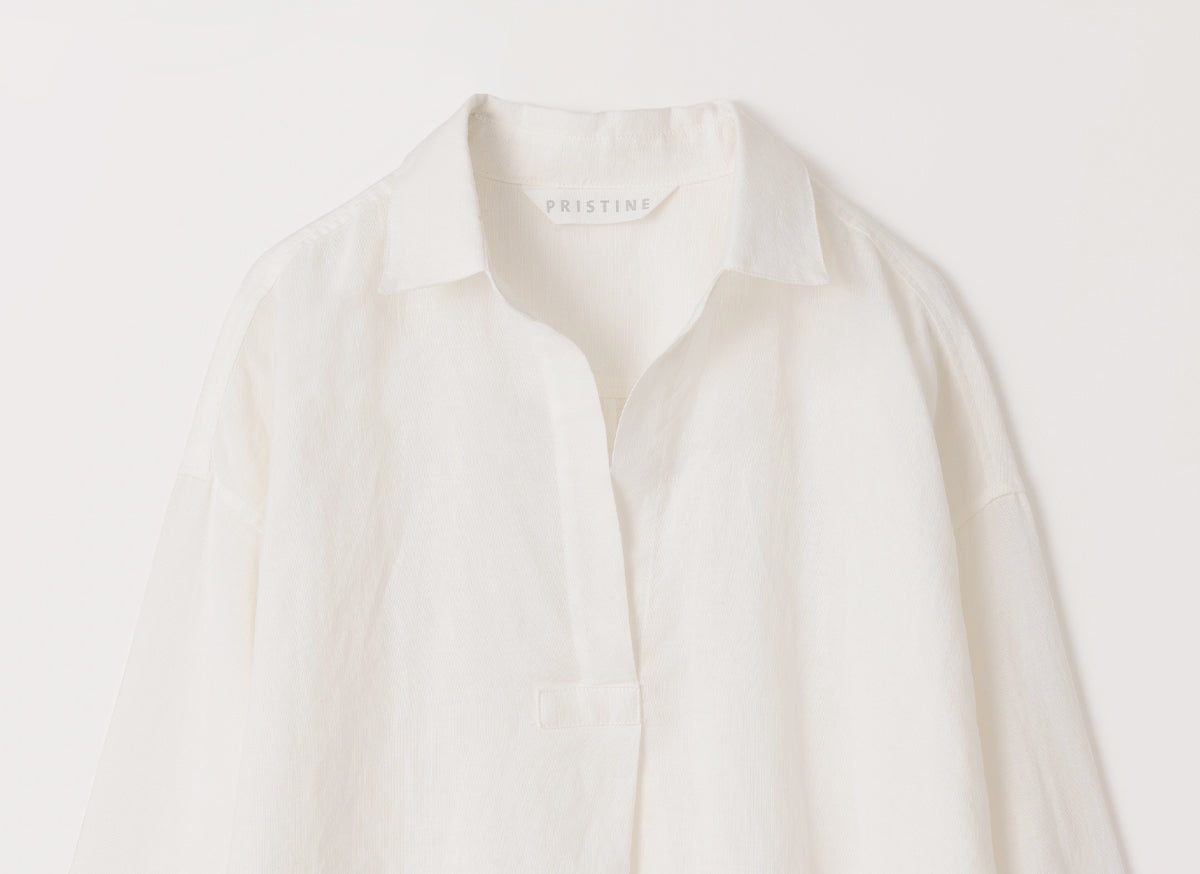 涼しく軽やかなコットンリネンの生地