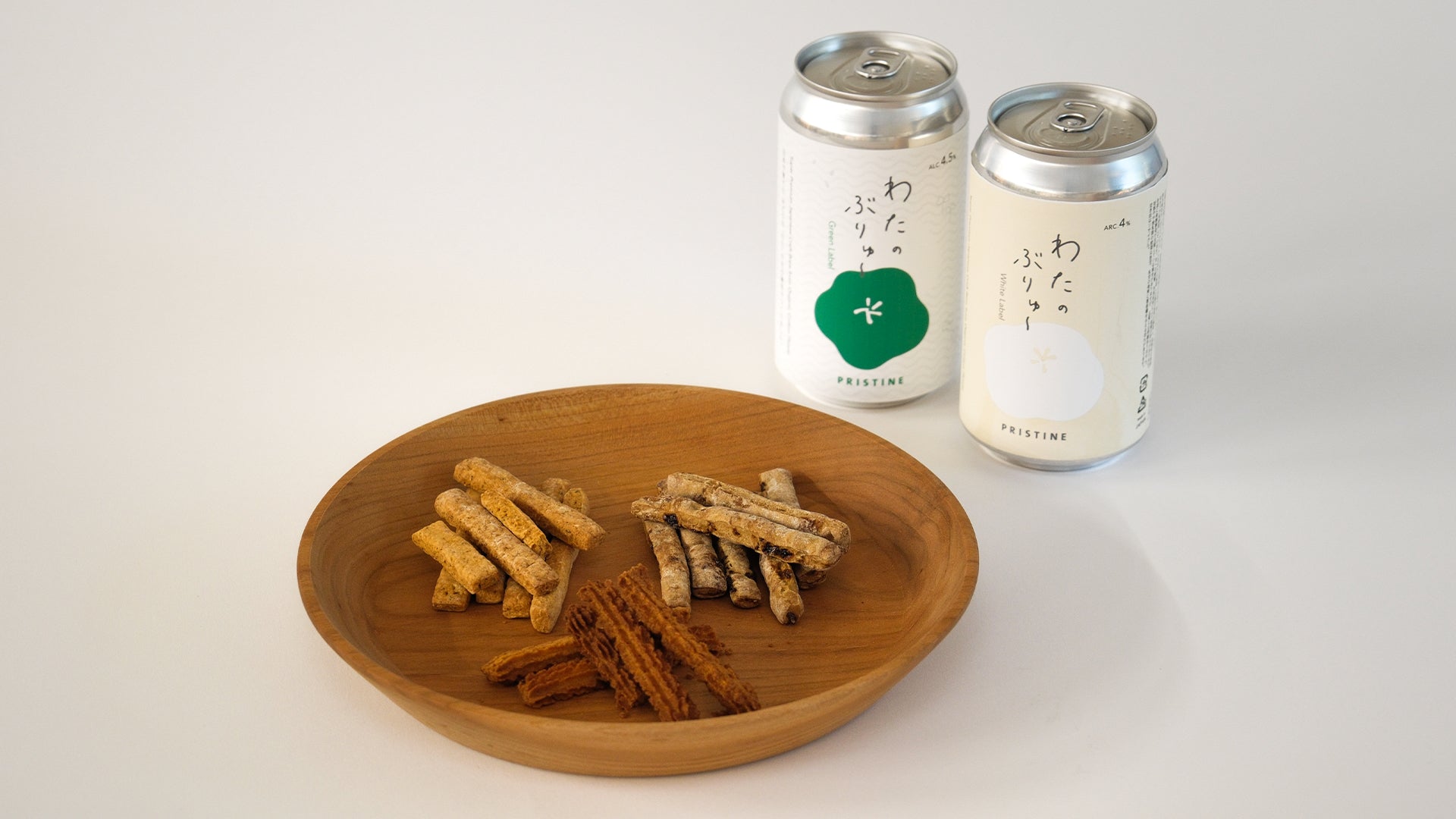 歯ごたえがクセになる「焼きカリ」わたのぶりゅ～と一緒に