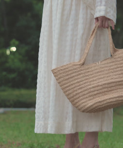 シャドウチェックギャザースカート（草木染め）