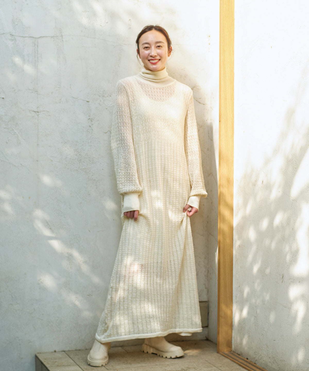 モデル身長 163cm
※お届けする商品は丈が7cm短くなります。