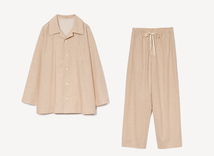 コットンの天然色で織りなすギンガムチェック