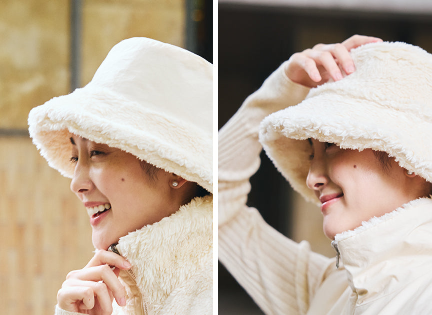 異素材使いが楽しいリバーシブルハット